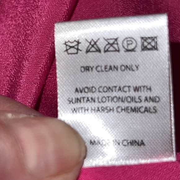 Saloni Halter Ruffles Tiered Silk Dress Barbiecore Size 6 - Picture 12 of 16